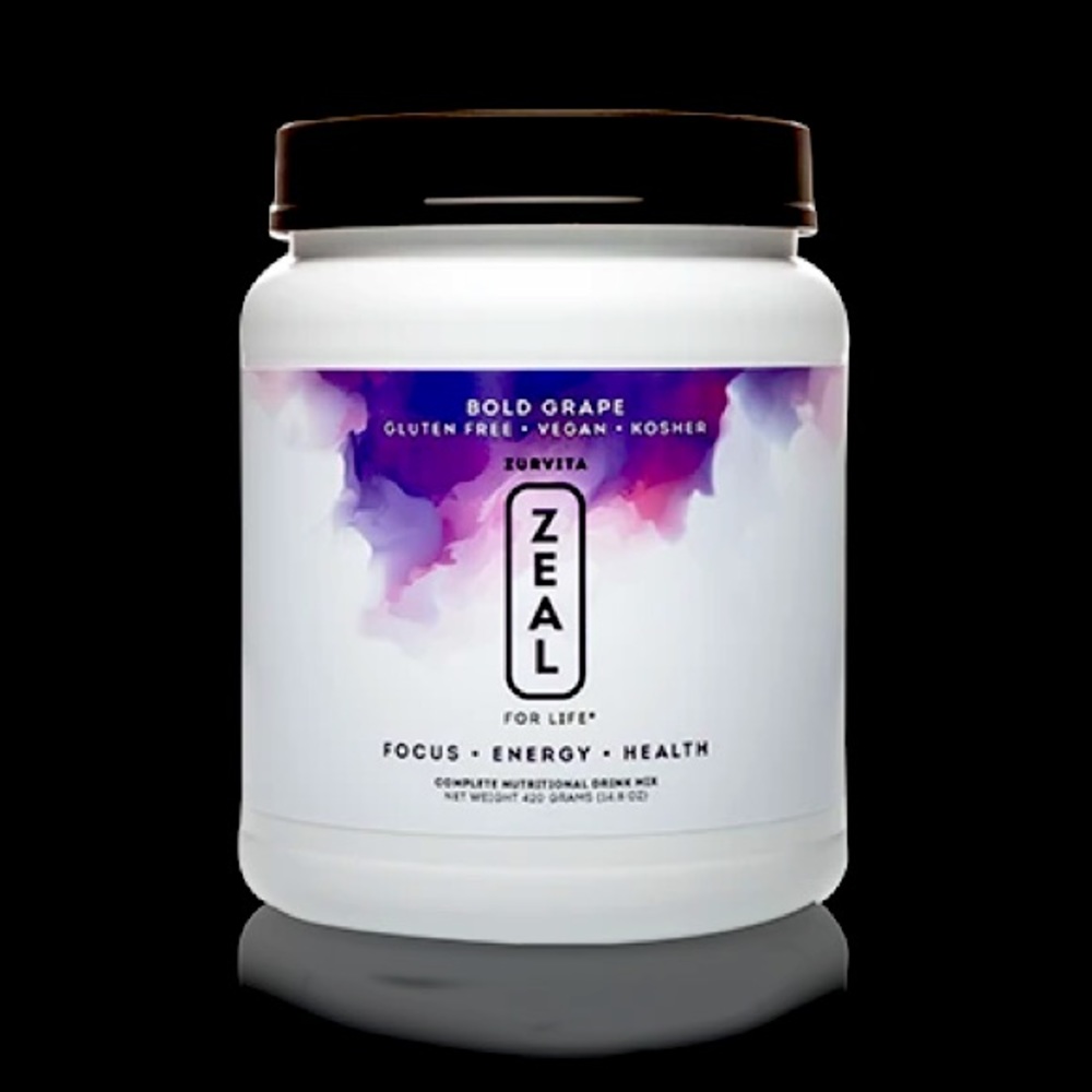 Sold Zurvita Zeal Canister Bold Grape Guarana Free